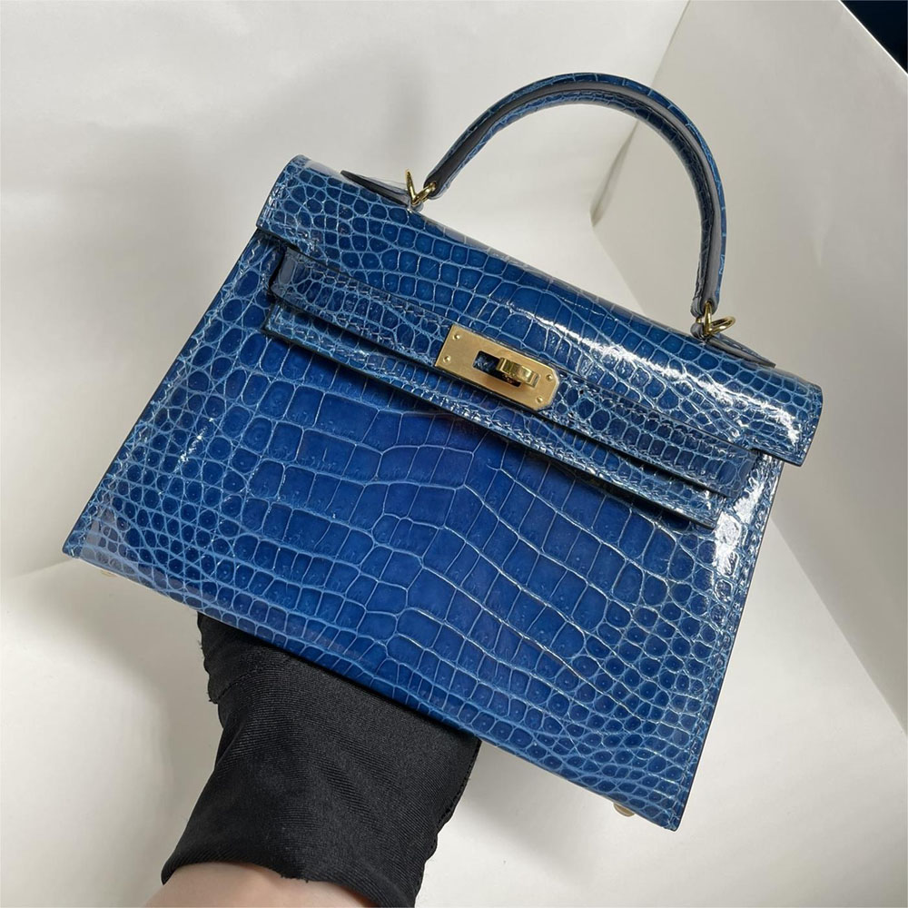 HERMÈS HS7001 LADY'S BAG !!!ATTENTION!!! REAL CROCODILE SKIN!!!