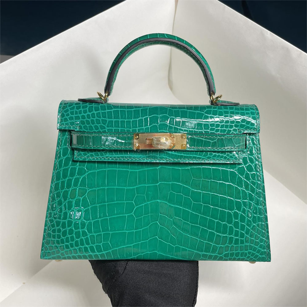 HERMÈS HS7001 LADY'S BAG !!!ATTENTION!!! REAL CROCODILE SKIN!!!