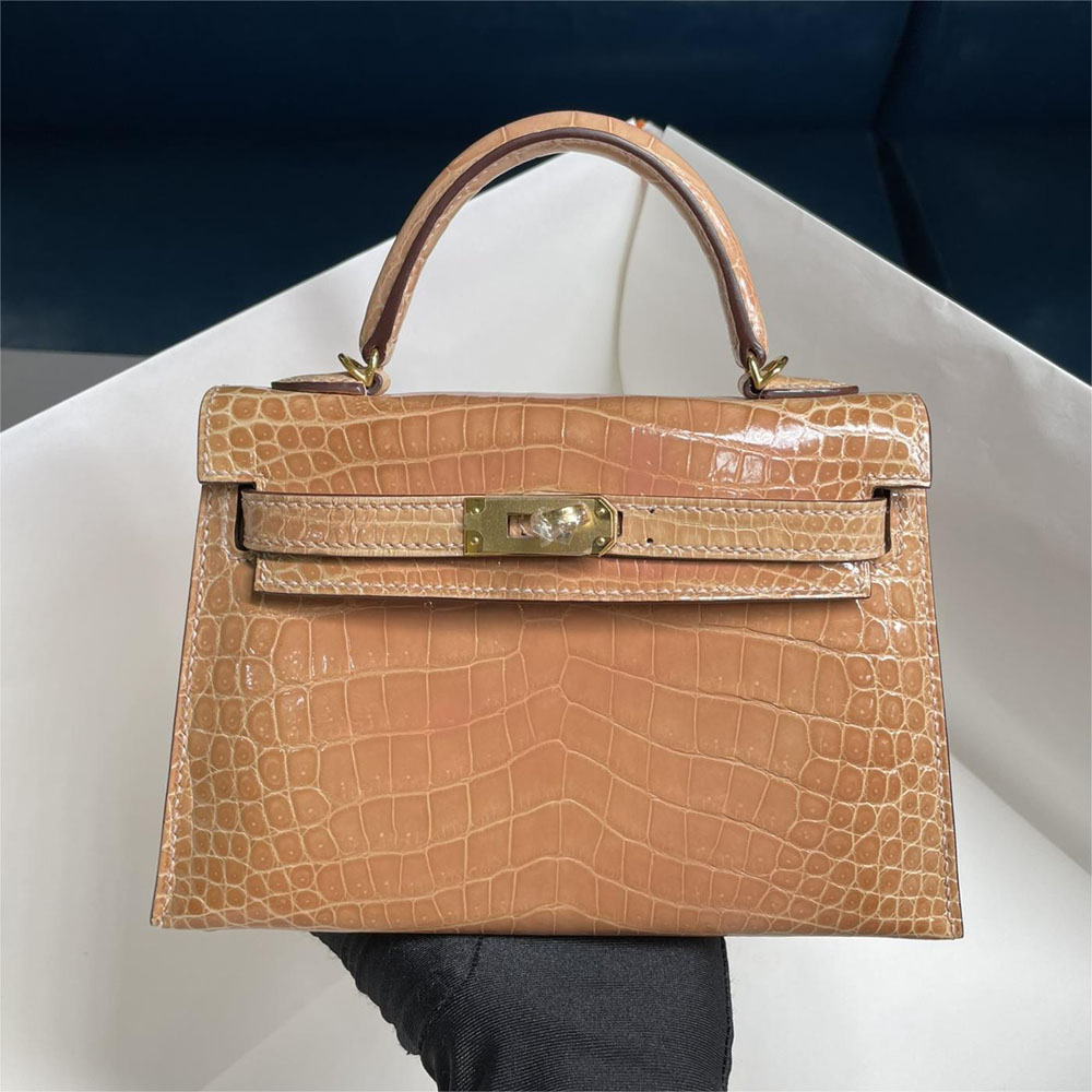 HERMÈS HS7001 LADY'S BAG !!!ATTENTION!!! REAL CROCODILE SKIN!!!