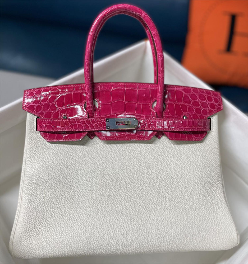 HERMÈS HS7003 LADY'S BAG !!!ATTENTION!!! REAL CROCODILE SKIN!!!