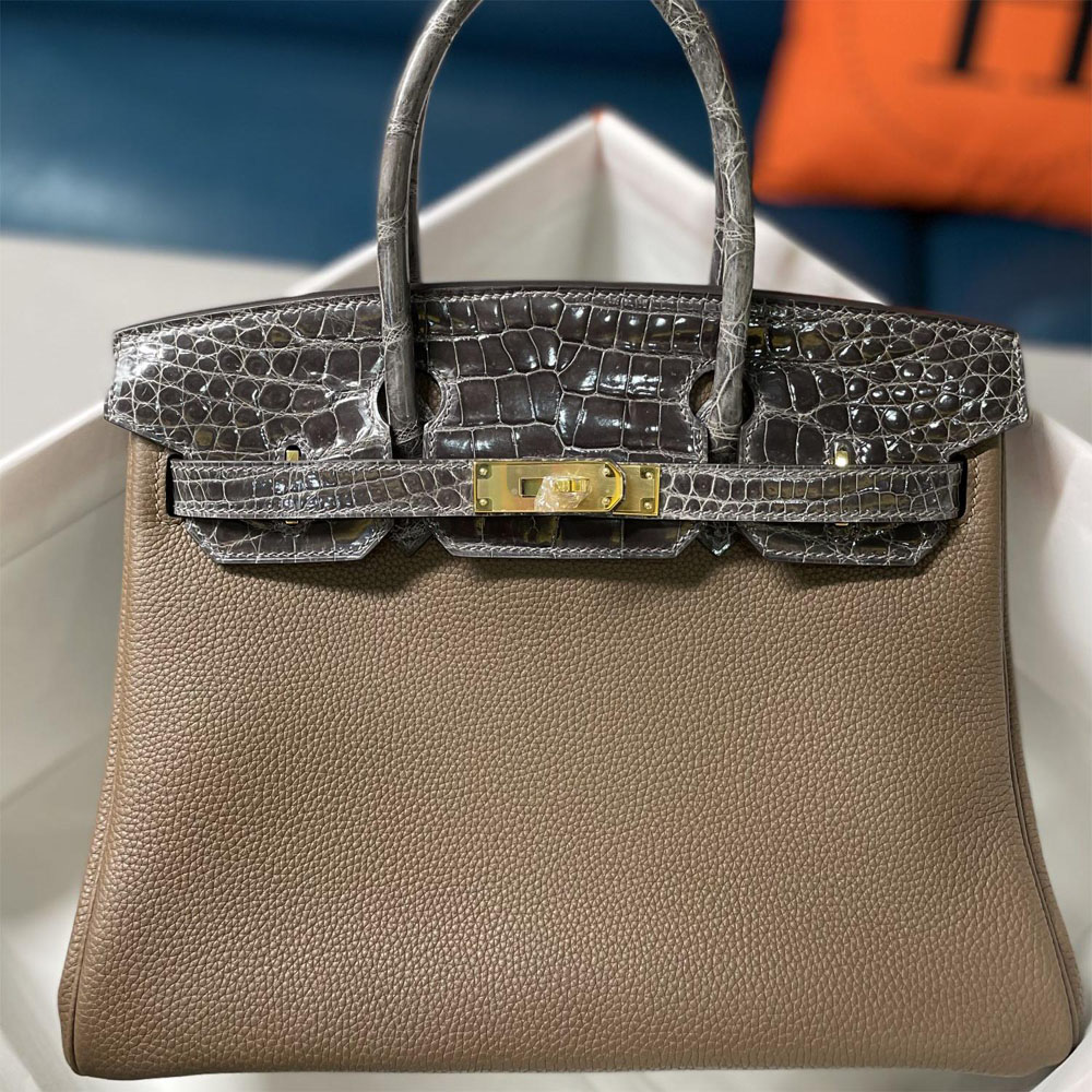 HERMÈS HS7003 LADY'S BAG !!!ATTENTION!!! REAL CROCODILE SKIN!!!