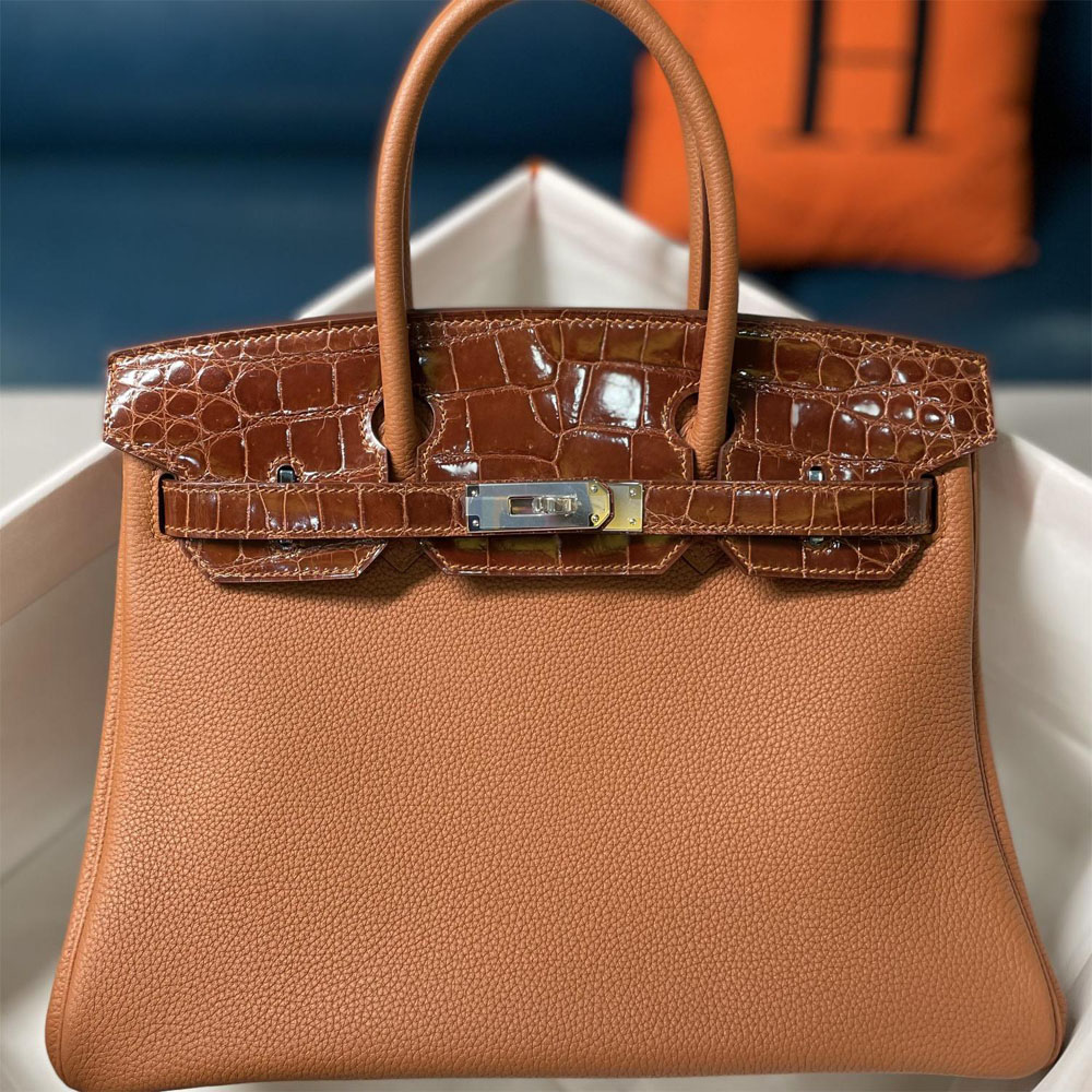 HERMÈS HS7003 LADY'S BAG !!!ATTENTION!!! REAL CROCODILE SKIN!!!