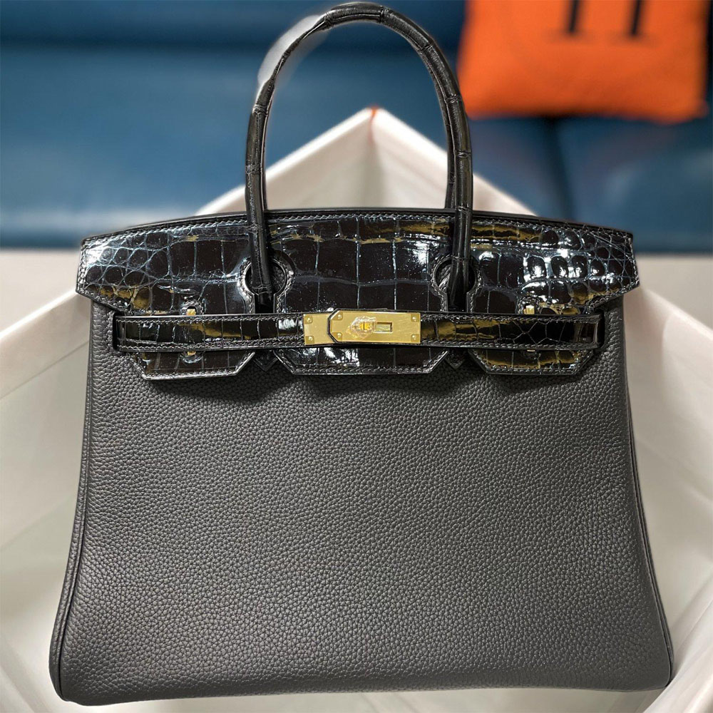 HERMÈS HS7003 LADY'S BAG !!!ATTENTION!!! REAL CROCODILE SKIN!!!