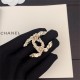 CHANEL APJ4002 BROOCH ARTIFICIAL DIAMOND AND BRASS MATERIAL