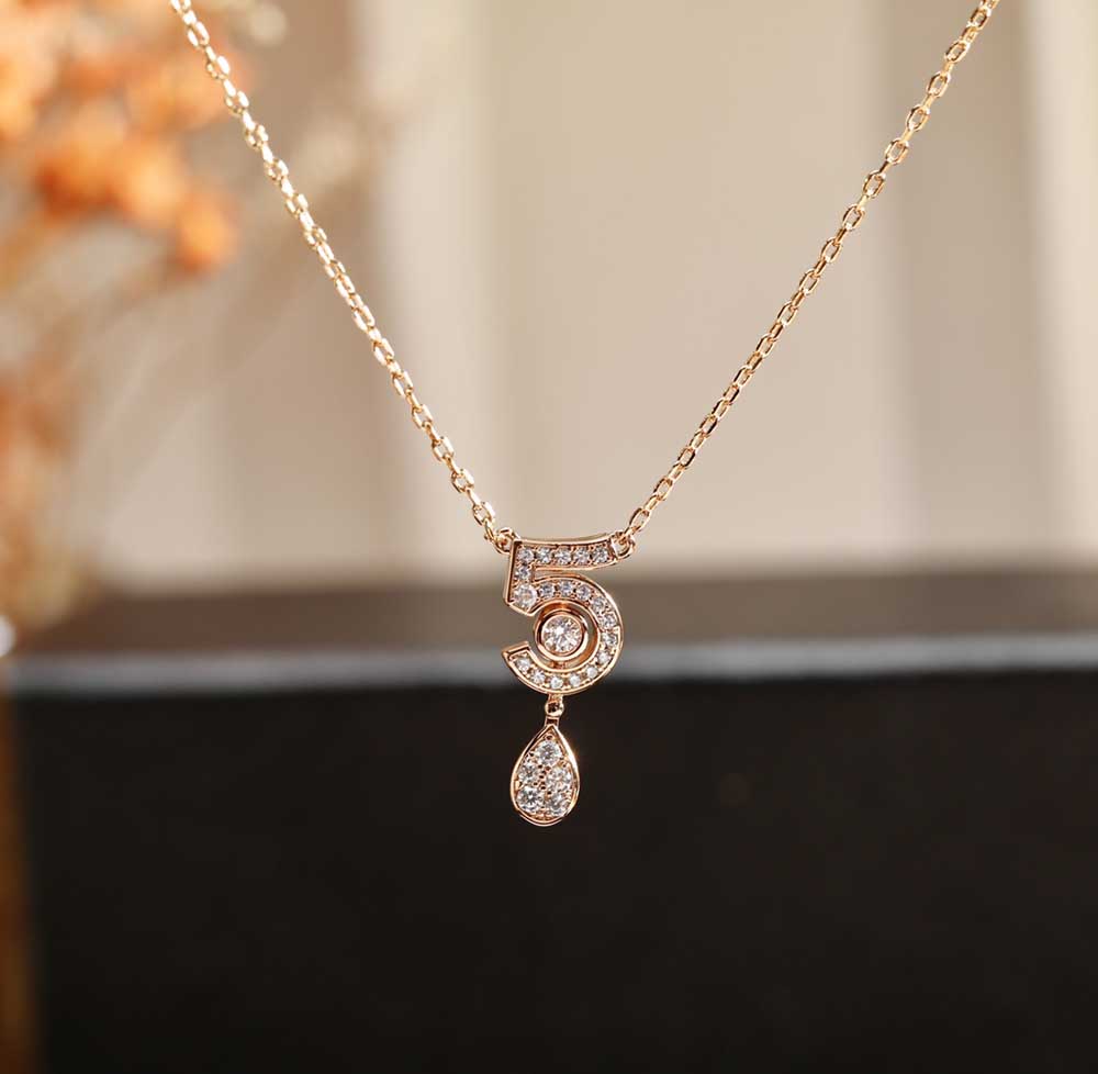 CHANEL APJ4004 NECKLACE ARTIFICIAL DIAMOND LADY'S JEWELRY