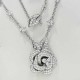 DIOR DRJ6001 LADY'S NECKLACE 925 STERLING SILVER