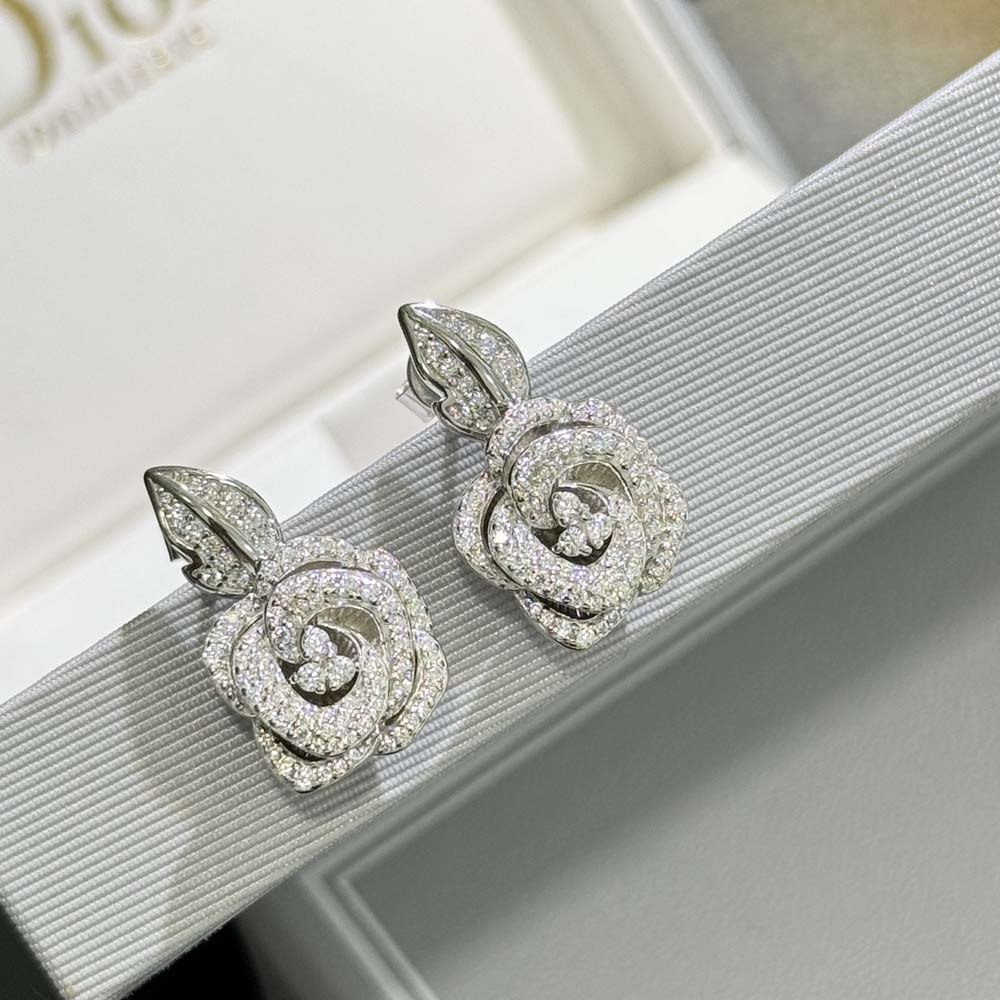 DIOR DRJ6002 LADY'S EARRINGS 925 STERLING SILVER