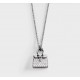 HERMÈS HSJ7001 LADY'S NECKLACE 925 STERLING SILVER ARTIFICIAL DIAMOND