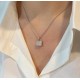 HERMÈS HSJ7001 LADY'S NECKLACE 925 STERLING SILVER ARTIFICIAL DIAMOND