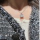 HERMÈS HSJ7001 LADY'S NECKLACE 925 STERLING SILVER ARTIFICIAL DIAMOND