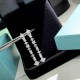 TIFFANY TYJ5002 EARRINGS 925 STERLING SILVER AND ARTIFICIAL DIAMOND