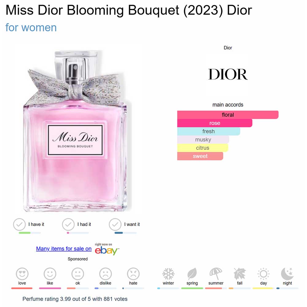 DIOR DRP8002 LADY'S PERFUME