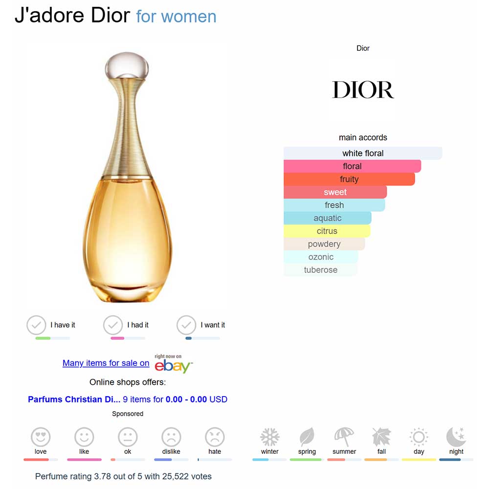 DIOR DRP8005 LADY'S LADY'S PERFUME