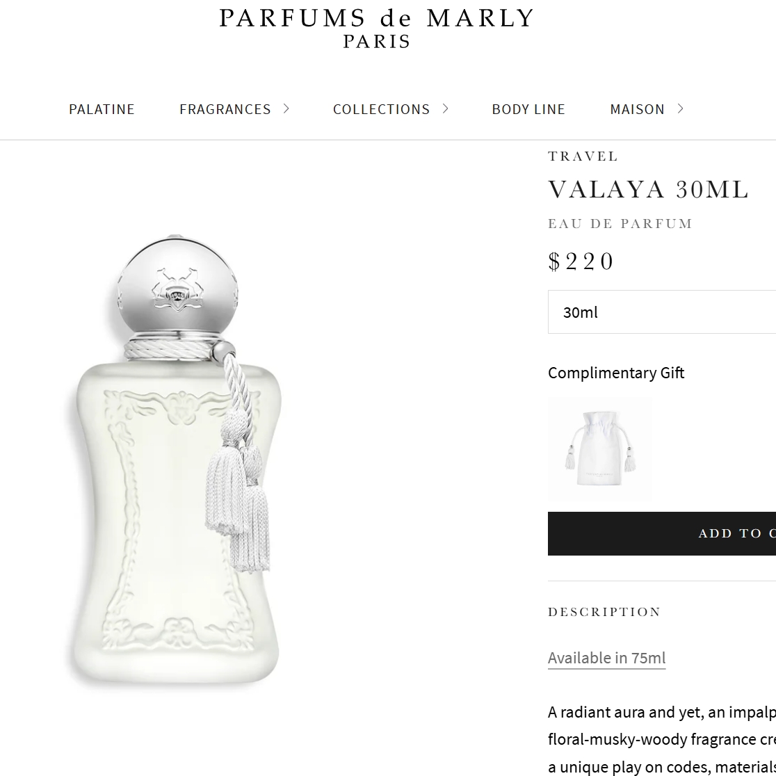 PARFUMS DE MARLY PYP0001 LADY'S PERFUME