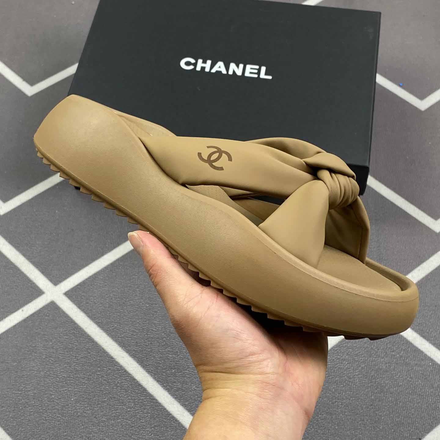 CHANEL CLS502501 LAYD'S SLIPPER ESPADRILLE SHOES EU35-40