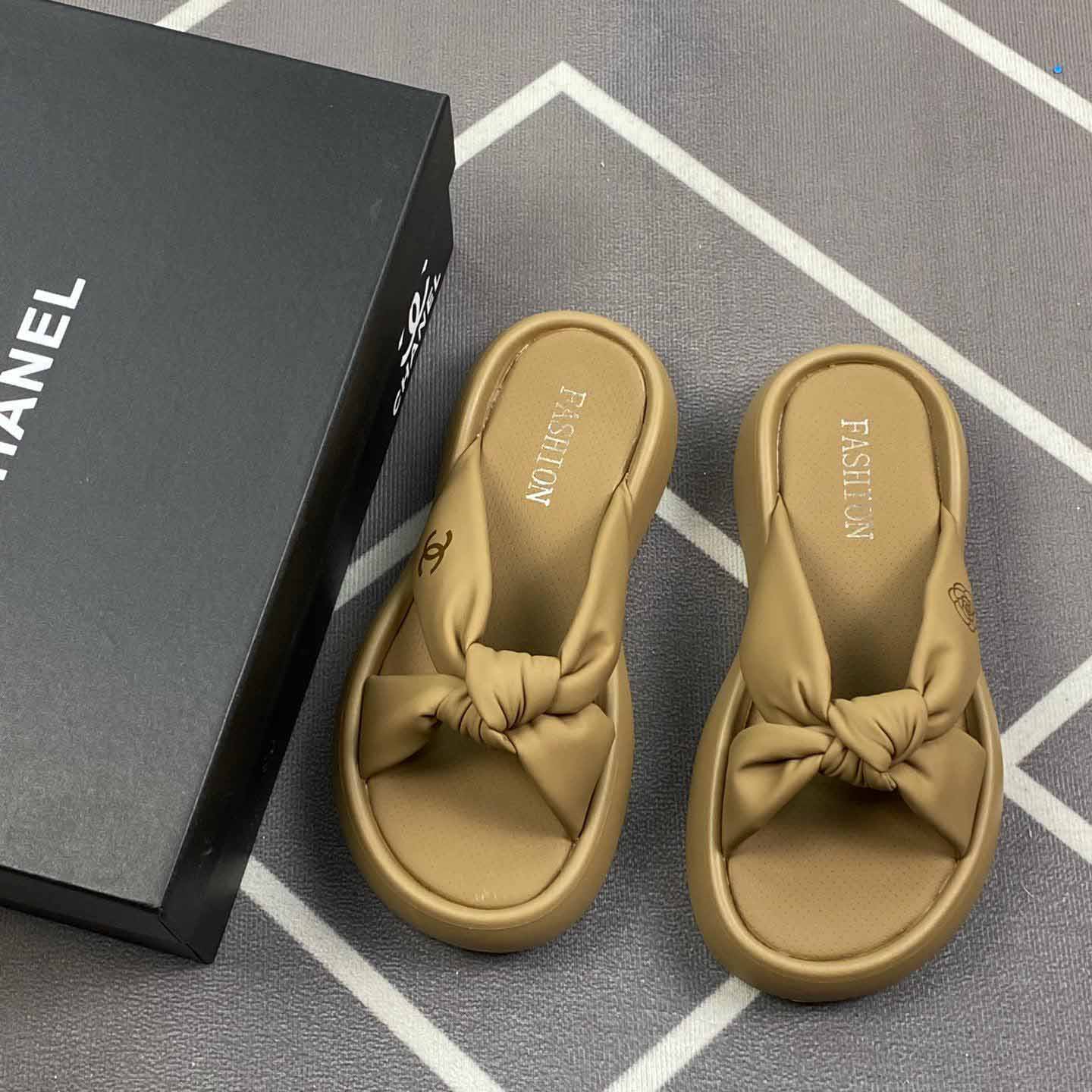 CHANEL CLS502501 LAYD'S SLIPPER ESPADRILLE SHOES EU35-40