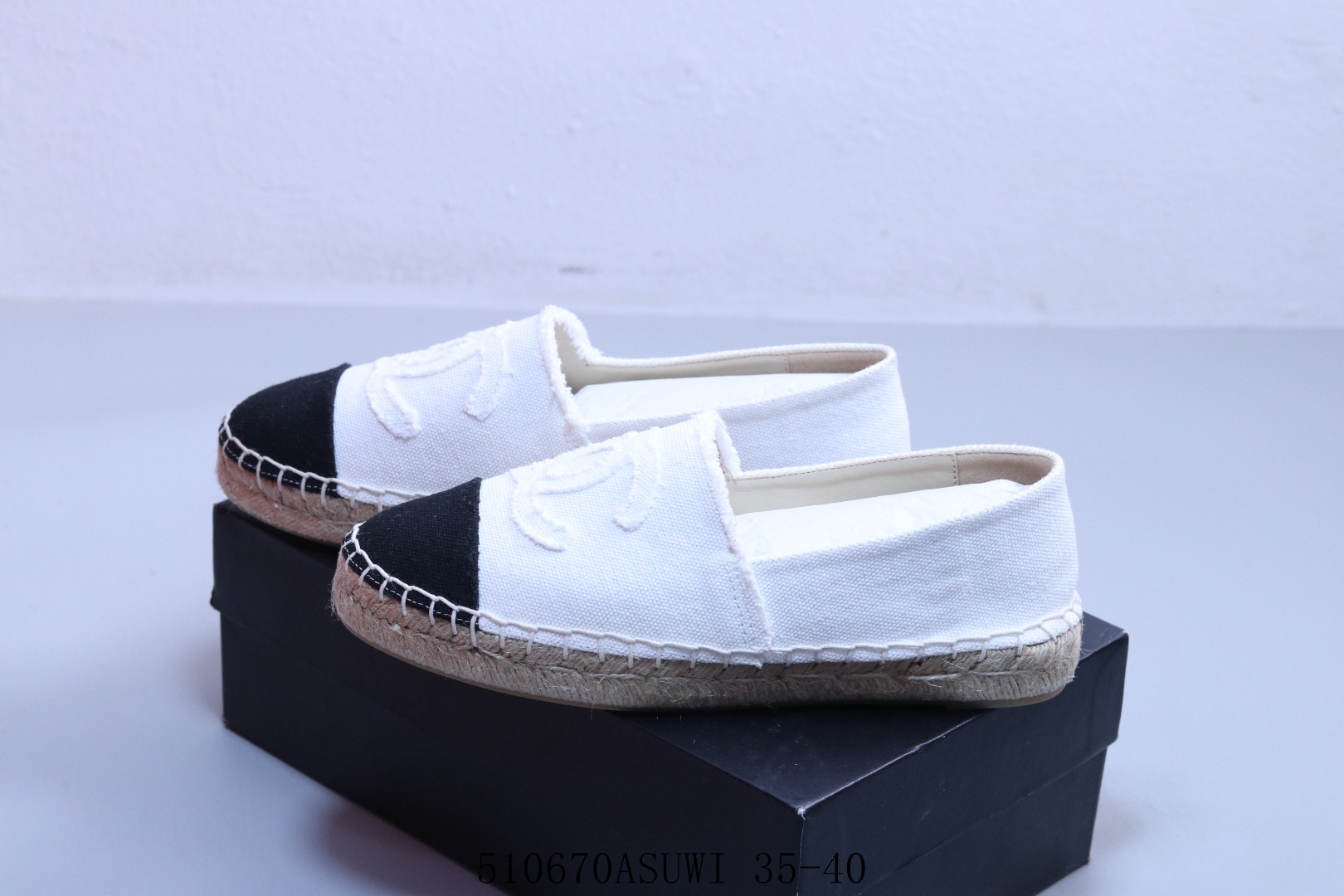 CHANEL CLS508892-1 LAYD'S SLIPPER ESPADRILLE SHOES EU35-40