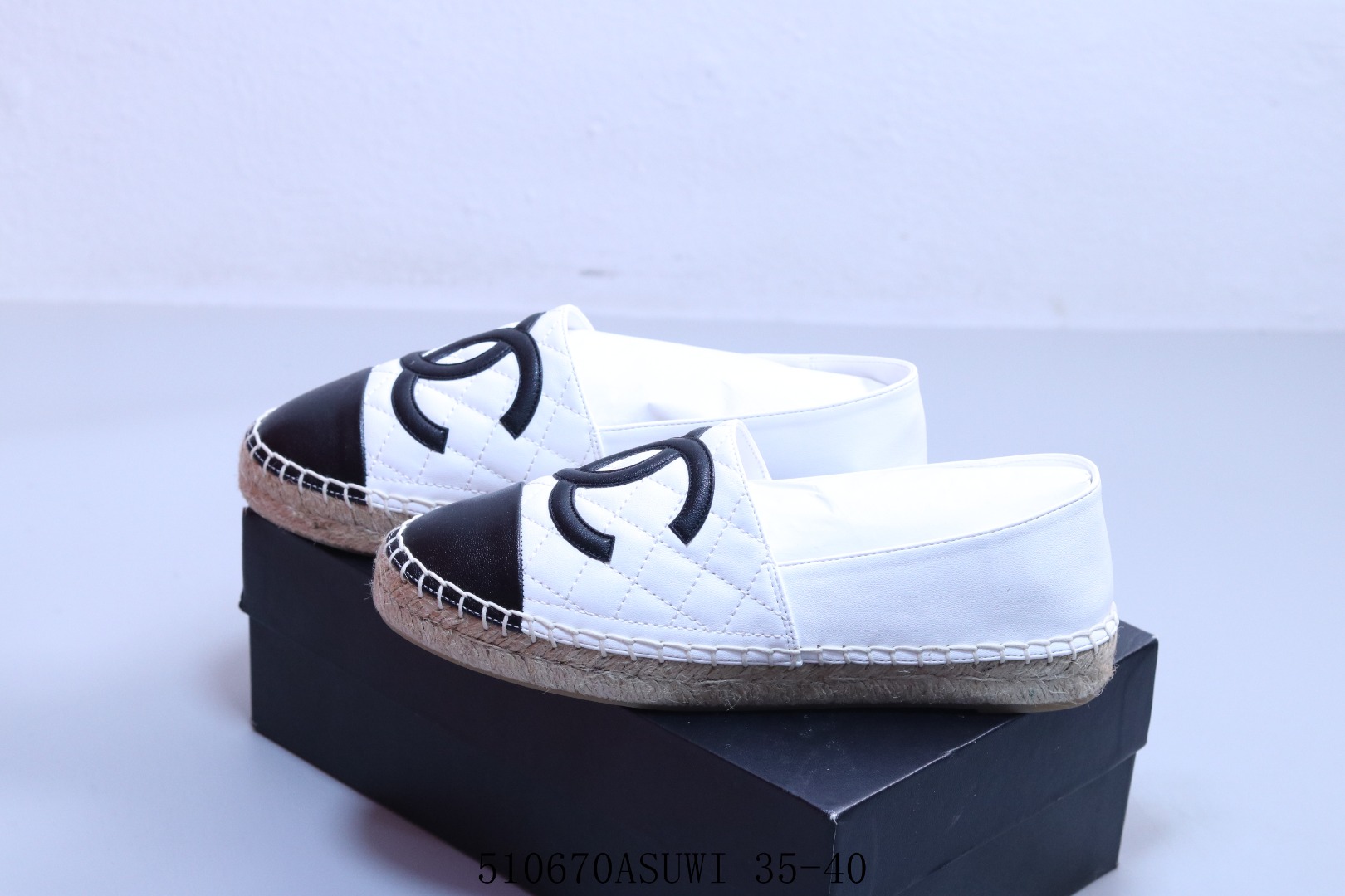 CHANEL CLS508892-1 LAYD'S SLIPPER ESPADRILLE SHOES EU35-40