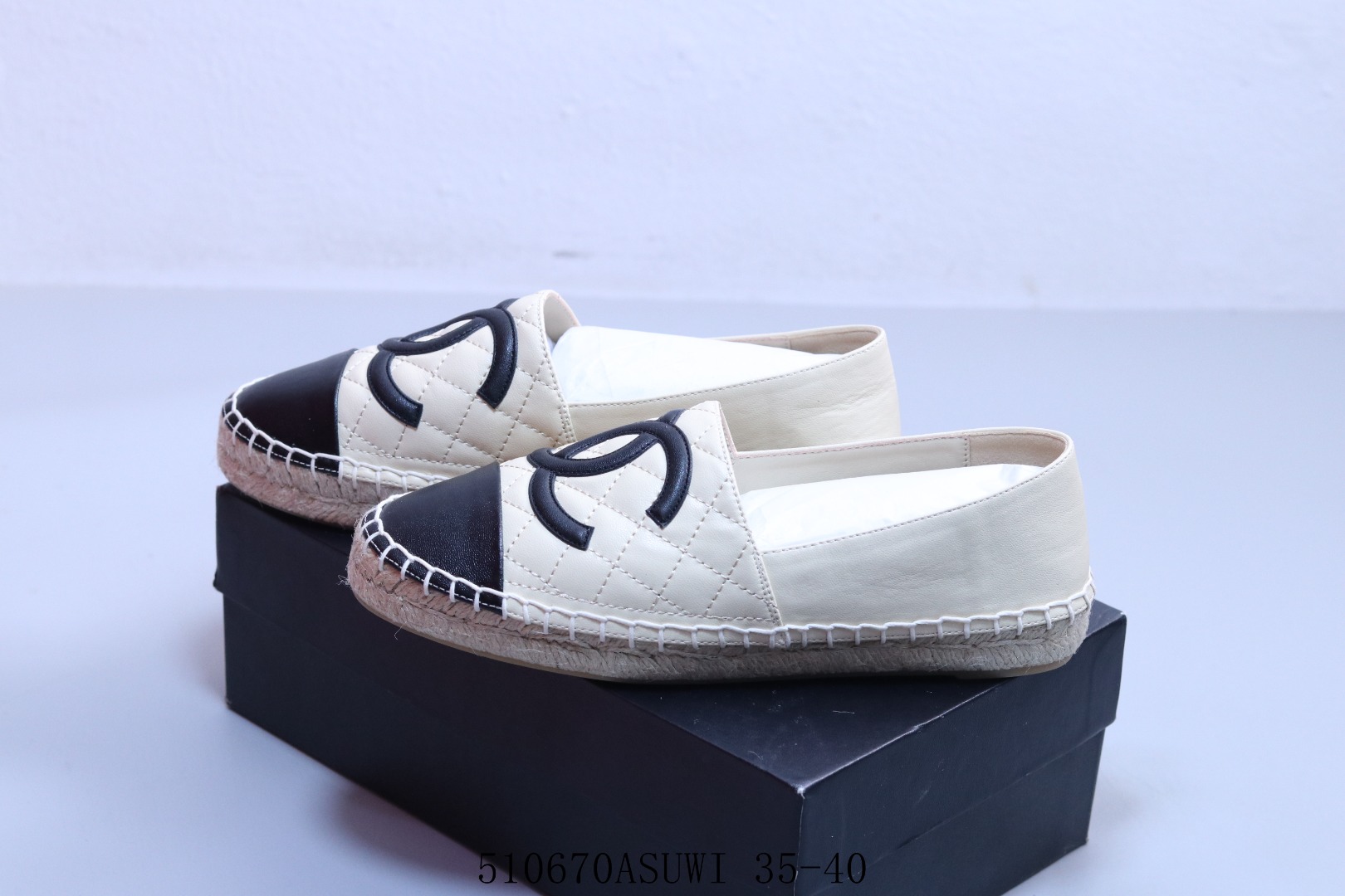 CHANEL CLS508892-1 LAYD'S SLIPPER ESPADRILLE SHOES EU35-40