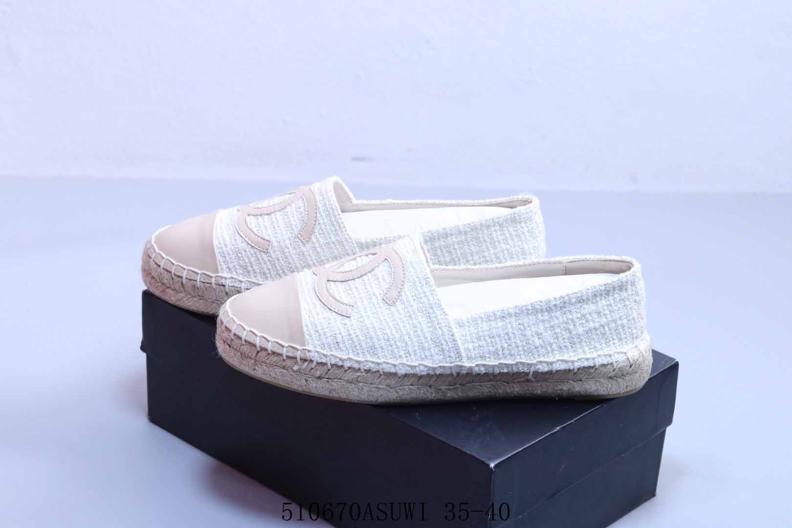 CHANEL CLS508892-3 LAYD'S SLIPPER ESPADRILLE SHOES EU35-40