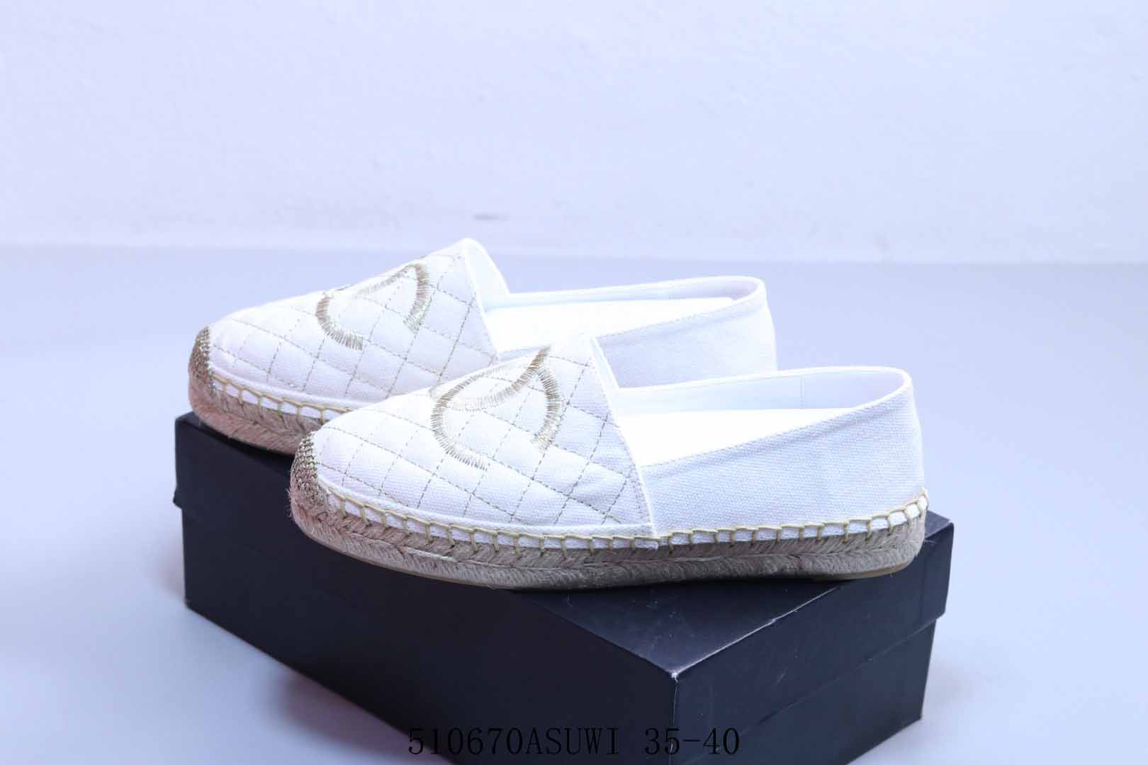 CHANEL CLS508892-3 LAYD'S SLIPPER ESPADRILLE SHOES EU35-40